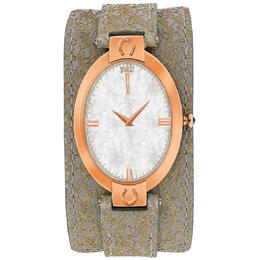Jivago Good Luck White Mother of Pearl Dial Ladies Watch - JV1832
