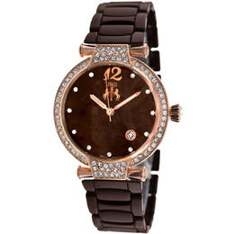 Jivago Bijoux Brown Mother of Pearl Dial Ladies Watch JV2212
