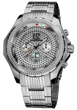 JS-43-SS Joshua & Sons Quartz Crystal Mens Watch