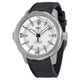 IWC Aquatimer Automatic Silver Dial Black Rubber Mens Watch iw329003