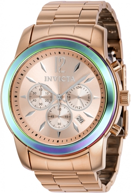 Invicta Specialty Chronograph Quartz Rose Dial Mens Watch 40493