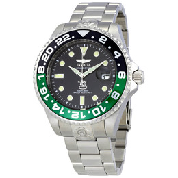 Invicta Pro Diver Automatic Black Dial Sprite Bezel Mens Watch 21866