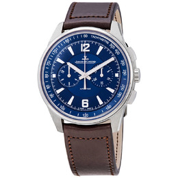 Jaeger LeCoultre Polaris Chronograph Automatic Blue Dial Mens Watch q9028480