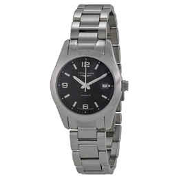 Longines Conquest Classic Black Dial Stainless Steel Ladies Watch L22854566 l2.285.4.56.6