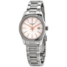 Longines Conquest Classic Quartz Silver Dial Ladies Watch l2.286.4.72.6