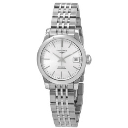 Longines Record Automatic Silver Dial Ladies Watch l23204726