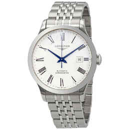 Longines Record Automatic White Dial Mens Watch L28214116 l2.821.4.11.6