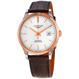Longines Record Automatic Chronometer Silver Dial Mens Watch l28215722