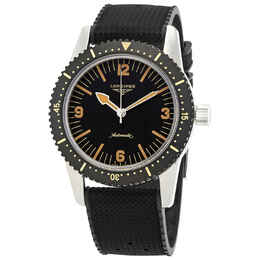 Longines Heritage Automatic Black Dial Mens Watch l2.822.4.56.9