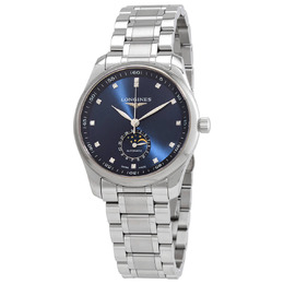 Longines Master Automatic Diamond Blue Dial Mens Watch l29094976