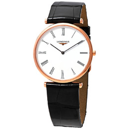 Longines La Grande Classique White Dial Ladies Leather Watch l4.709.1.21.2