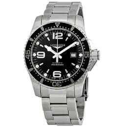 Longines Hydroconquest Automatic 44 mm Black Dial Mens Watch l3.841.4.56.6