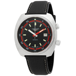 Longines Heritage Diver Automatic Black Dial Mens Watch l2.795.4.52.0