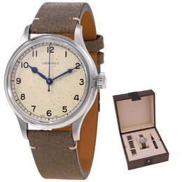 Longines Heritage Military Automatic Silver Dial Mens Watch l2.819.4.93.2
