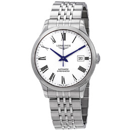 Longines Record Automatic White Dial Mens Watch l28204116