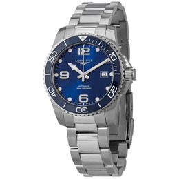 Longines Hydroconquest Automatic Blue Ceramic Bezel 41 mm Mens Watch l3.781.4.96.6
