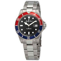 Mathey-Tissot Mathey Vintage Automatic Black Dial Pepsi Bezel Mens Watch h9010atr