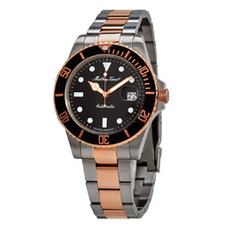 Mathey-Tissot Mathy Vintage Automatic Black Dial Mens Two-tone Watch h9010atrn