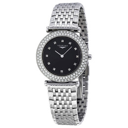 Longines La Grande Classique Black Dial Stainless Steel Ladies Watch L43080576 l4.308.0.57.6
