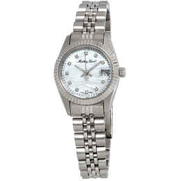 Mathey-Tissot Mathey II Quartz Crystal White Mother of Pearl Dial Ladies Watch d710ai