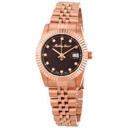 Mathey-Tissot Mathy III Quartz Black Dial Ladies Watch d810prm