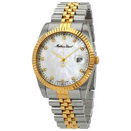 Mathey-Tissot Mathey II Quartz Crystal Mother of Pearl Dial Mens Watch h710bi