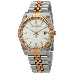 Mathey-Tissot Mathey III Quartz White Dial Two-tone Mens Watch h810ra