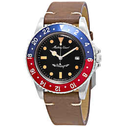 Mathey-Tissot Mathey Vintage Black Dial Pepsi Bezel Black Dial Mens Watch h900alr
