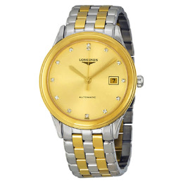 Longines Flagship Automatic Gold Dial Mens Watch l4.874.3.37.7