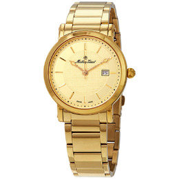 Mathey-Tissot City Gold Dial Yellow Gold PVD Mens Watch h611251mpdi