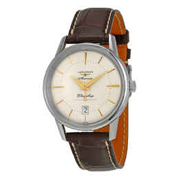 Longines Heritage Flagship Automatic Silver Dial Brown Leather Mens Watch L47954782 l4.795.4.78.2