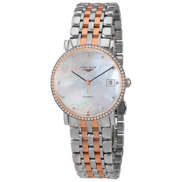 Longines Elegant Automatic Mother of Pearl Dial Ladies Watch L48095887 l4.809.5.88.7