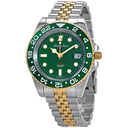 Mathey-Tissot Mathy Vintage GMT Two-tone Green Hulk Dial Mens Watch h903bbv