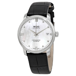 Mido Baroncelli III Automatic Chronometer Diamond Ladies Watch M027.208.16.106.00 m0272081610600