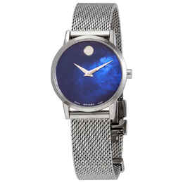 Movado Museum Classic Ladies Watch - Blue Mother of Pearl Dial (Art No. 0607425)