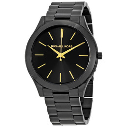 Michael Kors Slim Runway Black Dial Unisex Watch mk3221
