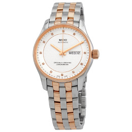 Mido Belluna Automatic Diamond Silver Dial Mens Watch m0014312203692