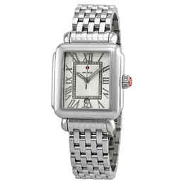 Michele Deco Madison Silver Sunray Diamond Ladies Watch MWW06T000141