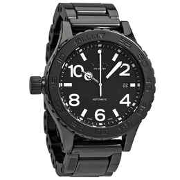 Nixon Ceramic 42-20 Lefty Mens Automatic Watch Black Dial A148001