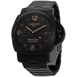 Panerai Tuttonero Luminor GMT Automatic Black Dial Mens Watch pam01438