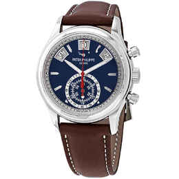 Patek Philippe Complications Chronograph Automatic Blue Dial Mens Watch 5960-01G 5960/01g