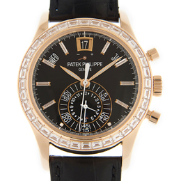 Patek Philippe Complications Chronograph Annual Calendar Automatic Gold Diamond Mens Watch 5961r-010