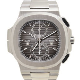 Patek Philippe Nautilus Travel Time Chronograph Stainless Steel Automatic Mens Watch 5990-1a-001