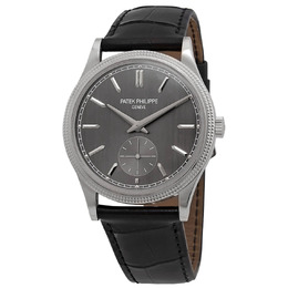 Patek Philippe Calatrava Hand Wind Grey Dial Mens Watch 6119g-001