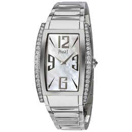 Piaget Limelight White Mother of Pearl Dial White Gold Ladies Watch g0a32095
