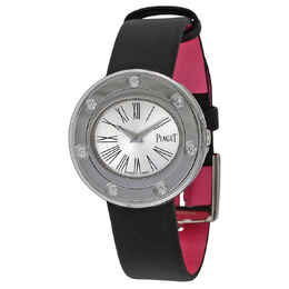 Piaget Possession Silver Dial Black Stain Ladies Watch g0a35085