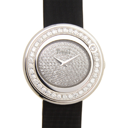 Piaget Possession 18kt White Gold Diamond Grey Satin Ladies Watch GOA36189 g0a36189