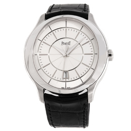 Piaget Gouverneur Silver Dial 18K White Gold Mens Watch GOA38110 g0a38110