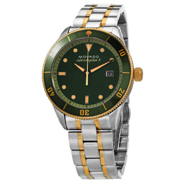 Movado Heritage Series Mens Watch - Quartz Movement Green Dial with Two-tone Bracelet and Sapphire Crystal