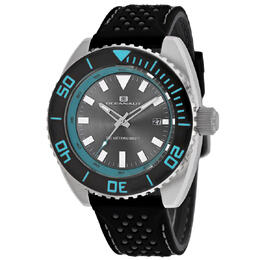 Oceanaut Submersion Mens Quartz Watch Grey Dial with Black Rubber Strap - OC0521
